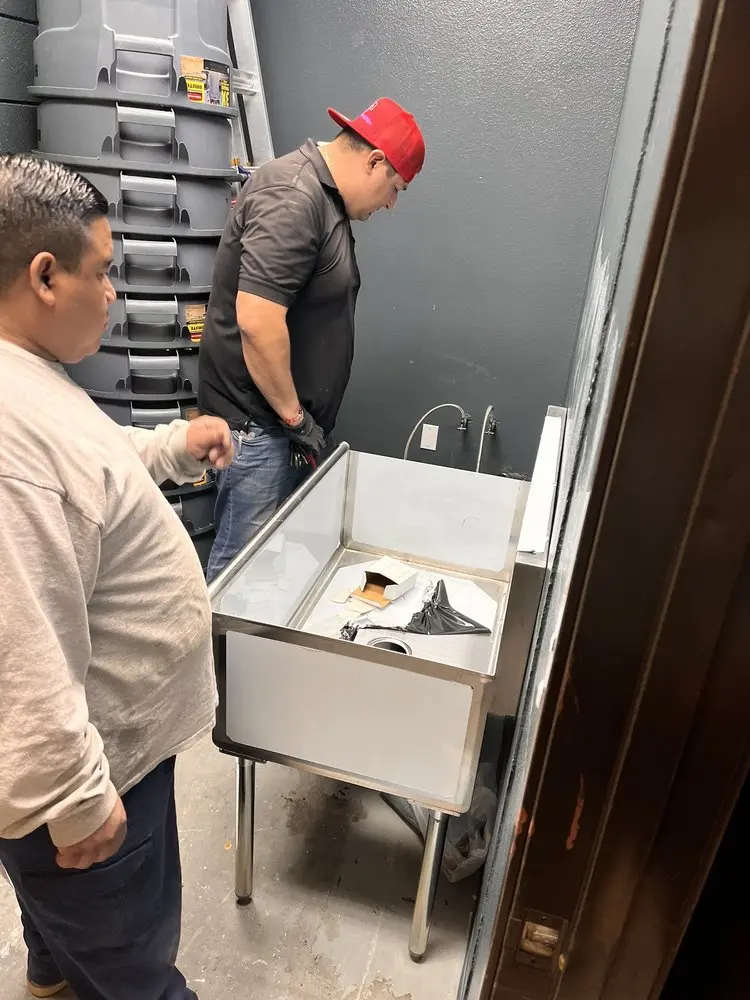 Commercial plumbing and sink installation in Lewistown